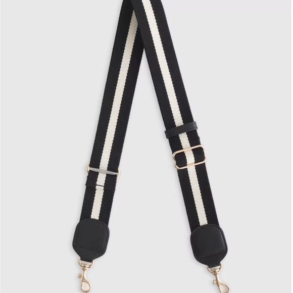 Quince Accessories - Quince Black and White Adjustable Bag Strap NWT